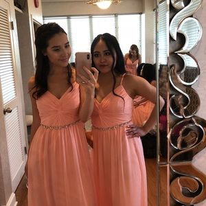 Peach prom/bridesmaids Dress